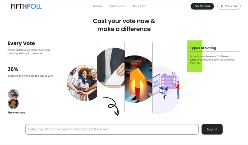 FifthPoll | web5-community-voting-platform – screenshot 2