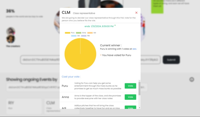 FifthPoll | web5-community-voting-platform – screenshot 4