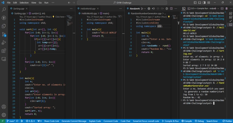 GHW Challenge – screenshot 2