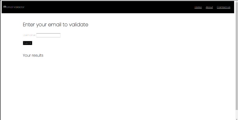 API Email Validator – screenshot 1