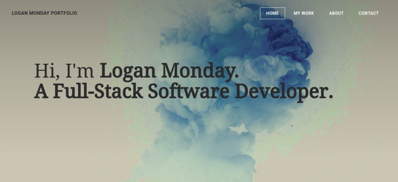 Logan Monday Portfolio Website – screenshot 1