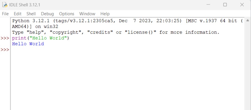 Hello World – screenshot 1
