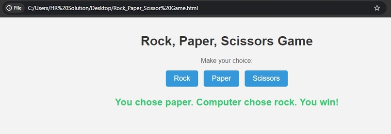Rock, Paper, Scissors Game – screenshot 1