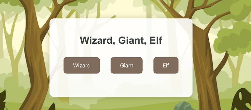 Wizards, Elfs, Giants (Rock, Paper, Scissors Reamagined) – screenshot 1