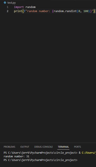 random number generator – screenshot 1