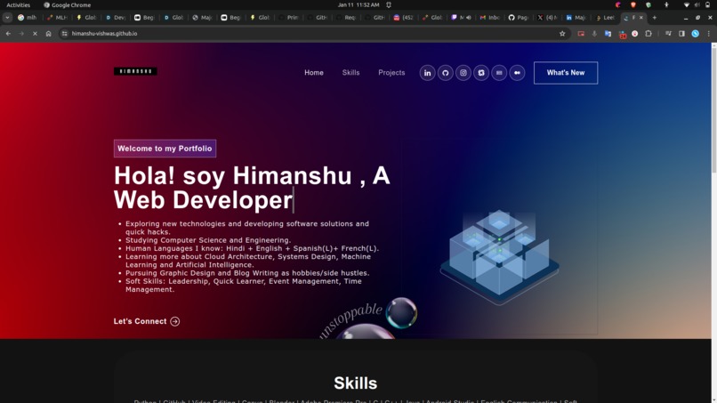Portfolio Website – screenshot 1