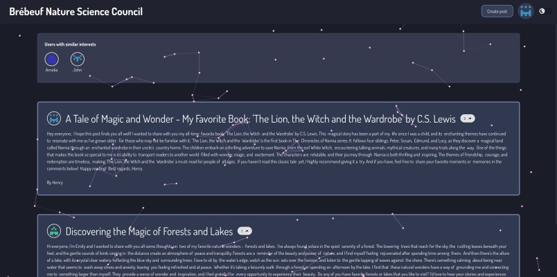 Brébeuf Nature Science Forum – screenshot 1