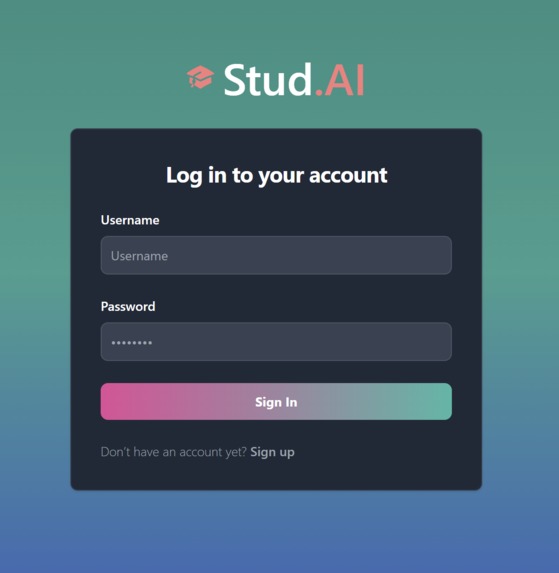 Stud.AI – screenshot 2