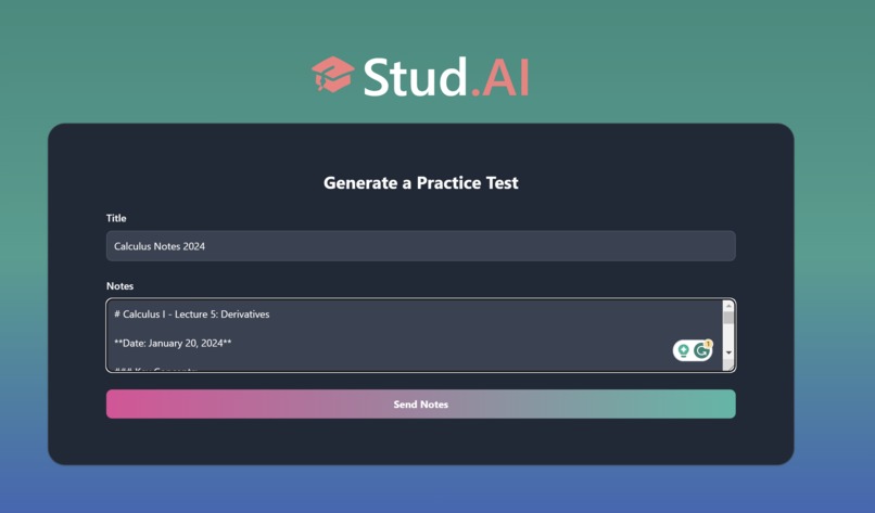 Stud.AI – screenshot 4