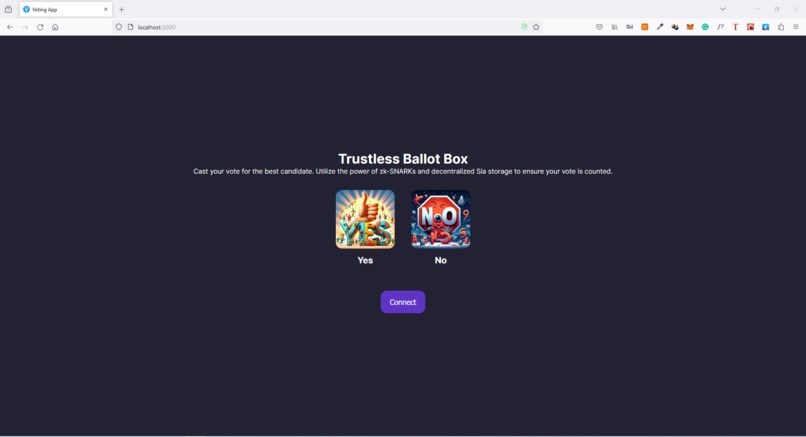 Trustless Ballot Box – screenshot 2