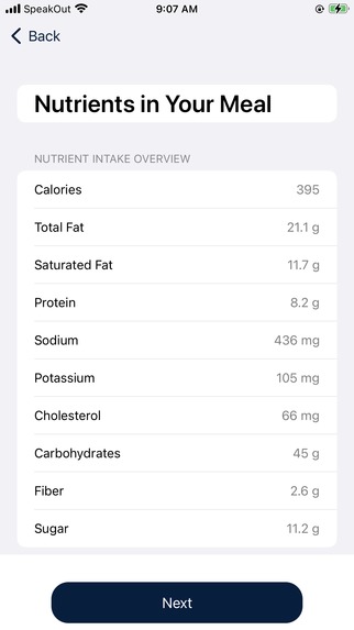 NutriScan – screenshot 7