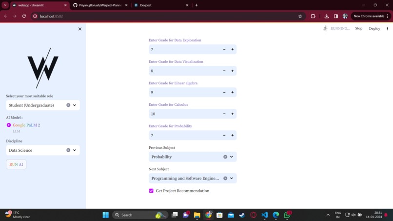 Warp Planner – screenshot 1