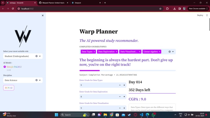 Warp Planner – screenshot 4