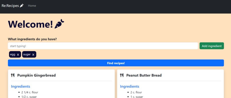 Re:Recipes – screenshot 1