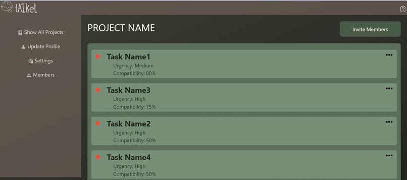 tAIket – screenshot 2