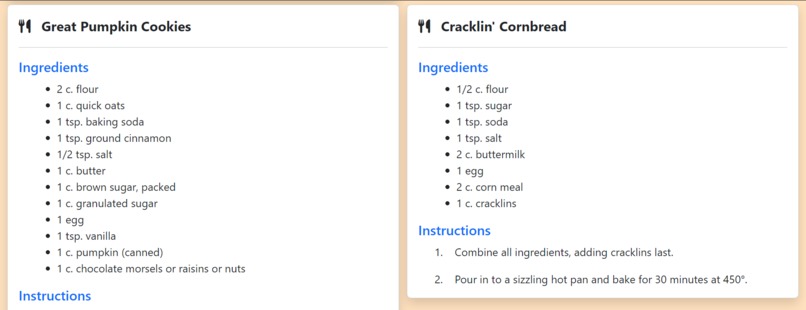 Re:Recipes – screenshot 2