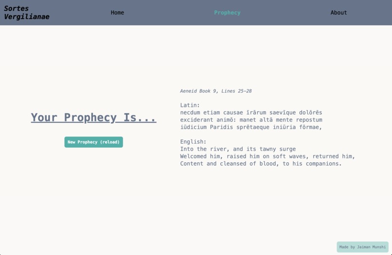 sortes vergilianae – screenshot 3