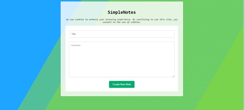 SimpleNotes – screenshot 1