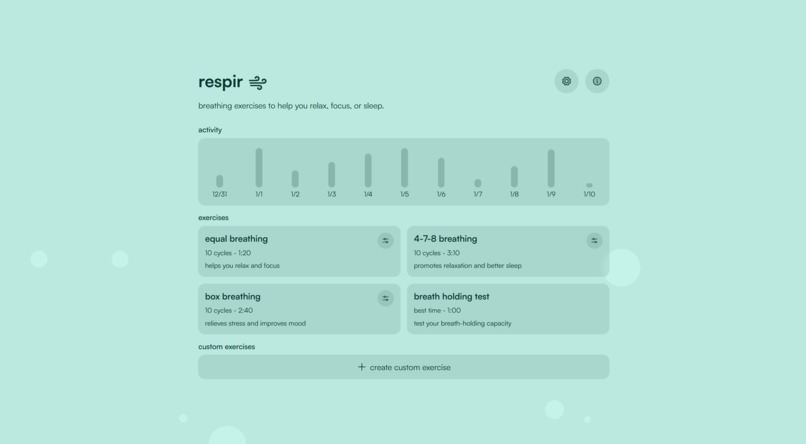 respir – screenshot 2