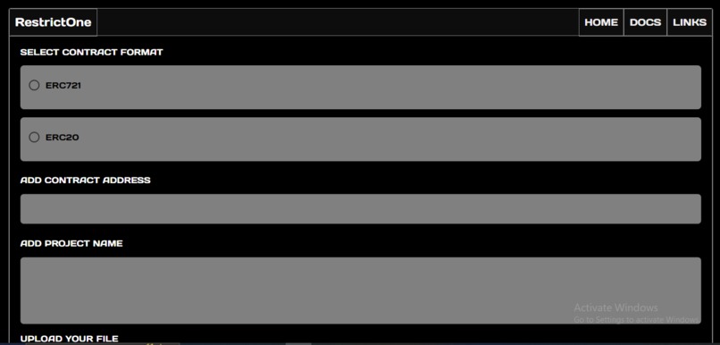 RestrictOne – screenshot 1
