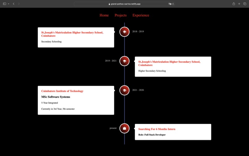 Carrer Portfolio – screenshot 2