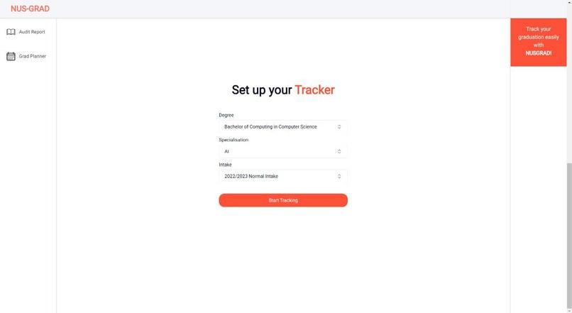 NUSGrad – screenshot 1