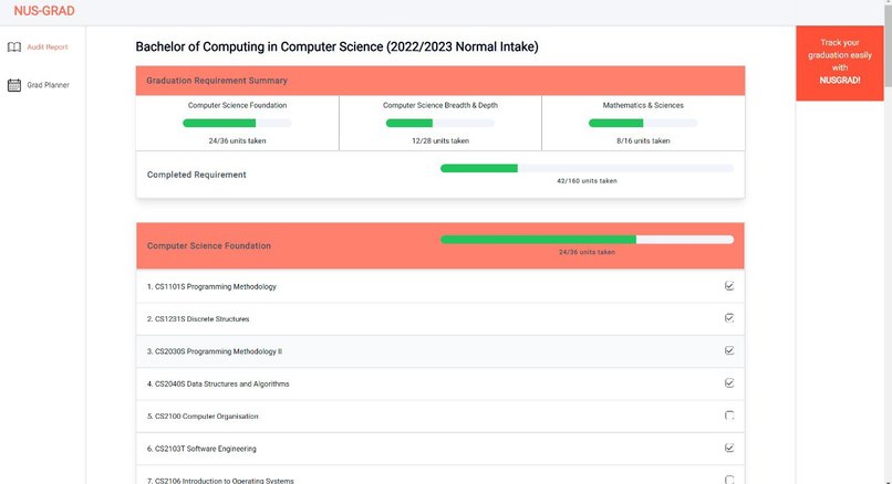 NUSGrad – screenshot 4