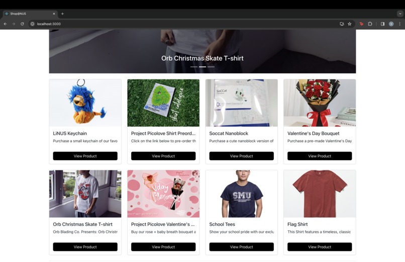 Shop@NUS – screenshot 2