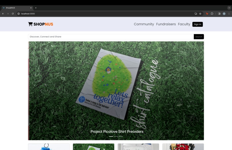 Shop@NUS – screenshot 1