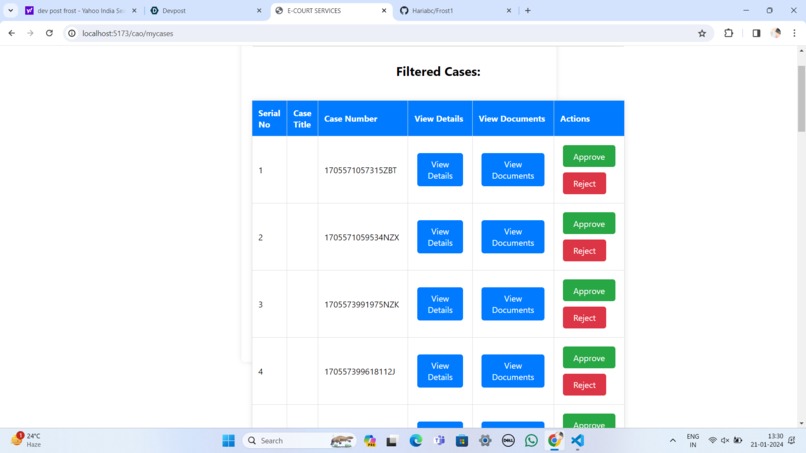 Pre-Trial Conference  – screenshot 4