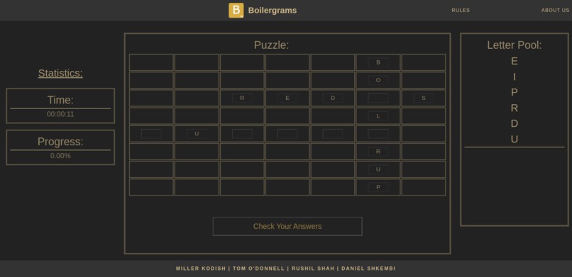 Boilergrams – screenshot 2