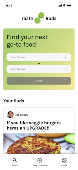 TasteBuds – screenshot 1