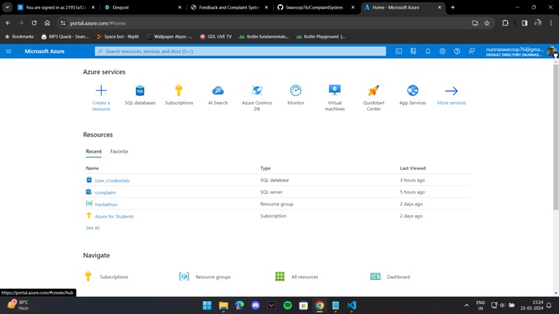 Complaint or Feedback System – screenshot 1