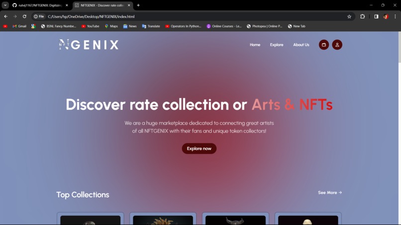 NFTGENIX – screenshot 1
