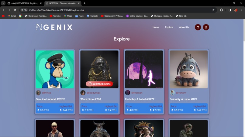 NFTGENIX – screenshot 7