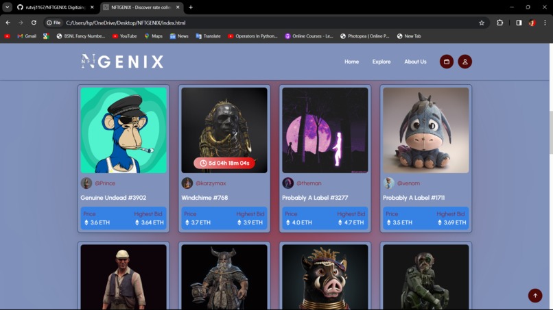 NFTGENIX – screenshot 2
