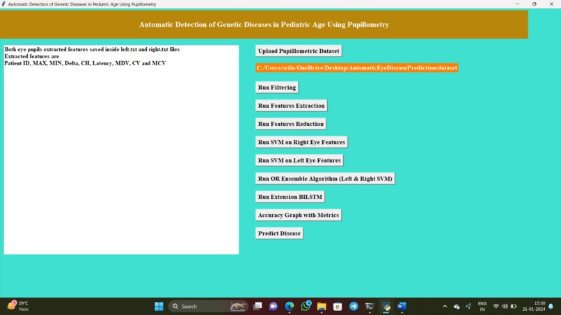 Automatic eye disease detection – screenshot 1