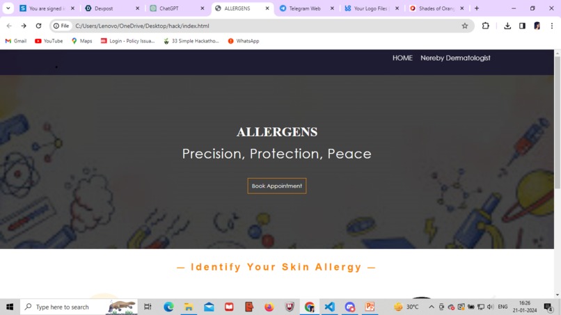 ALLERGENS – screenshot 1