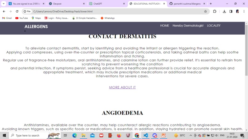 ALLERGENS – screenshot 2