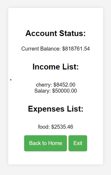 Budget Tracking – screenshot 2