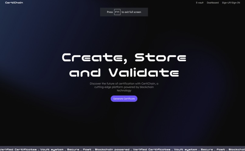 CertChain – screenshot 1