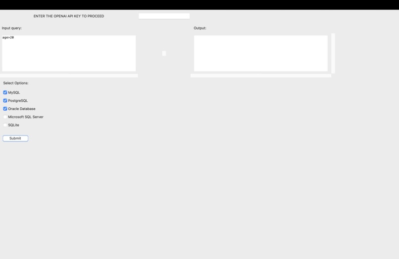 RDBMS syntax converter – screenshot 1