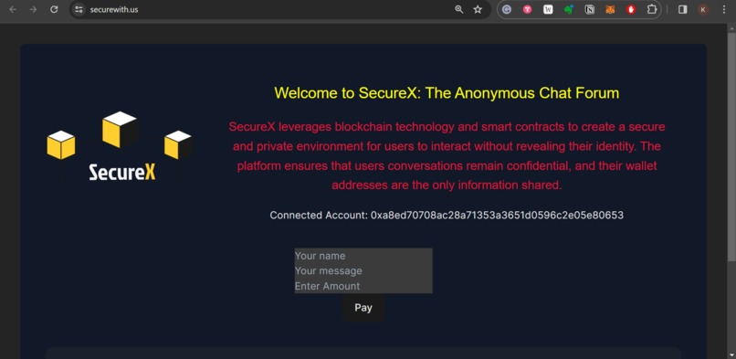 SecureX – screenshot 1