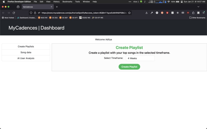 MyCadences – screenshot 1
