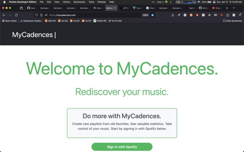 MyCadences – screenshot 2