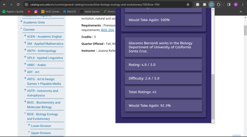 UCSC Enrollment Helper – screenshot 3