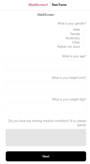 MediScreen – screenshot 1