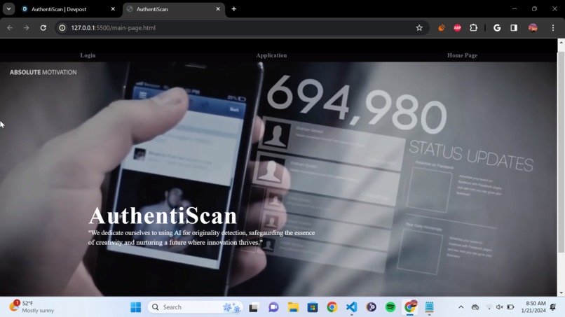 AuthentiScan – screenshot 1