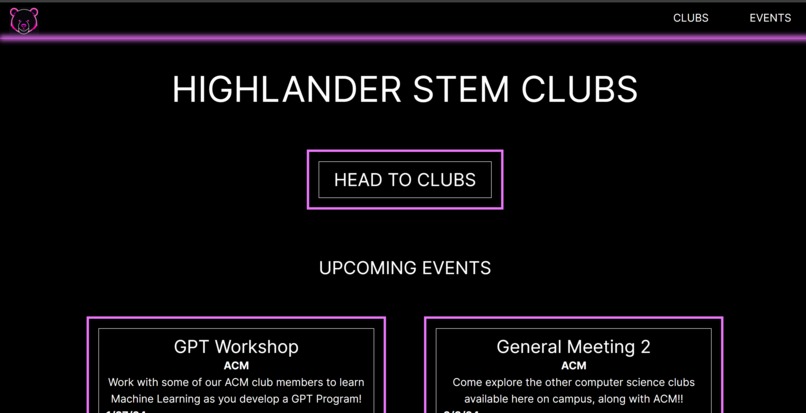 Highlander Stem Clubs – screenshot 1