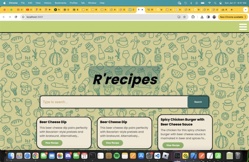 R'recipes – screenshot 2